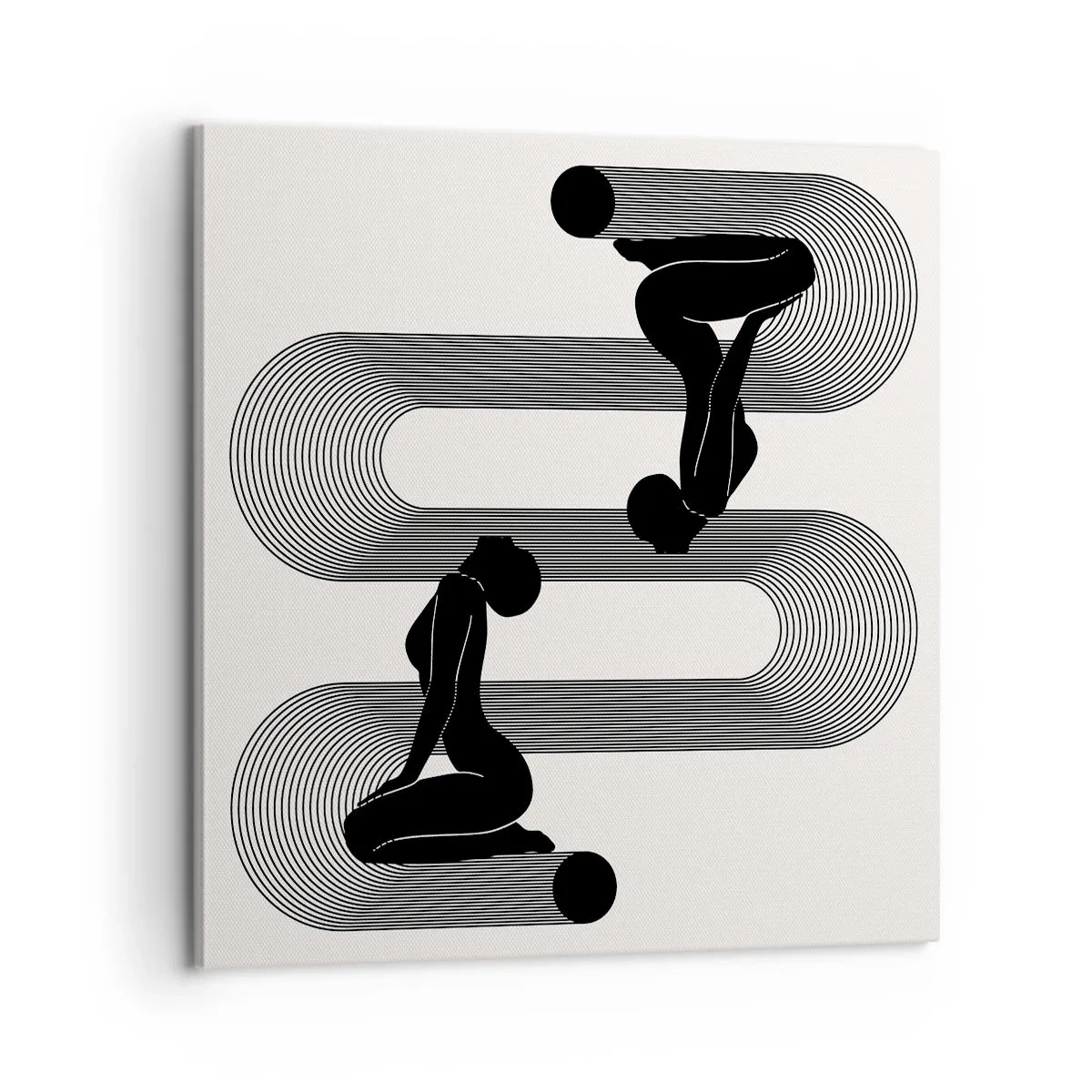 Quadro em tela - Simetria sensual - 60x60 cm