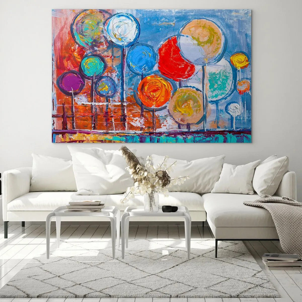 Quadro em vidro - De várias cores e tamanhos - 120x80 cm