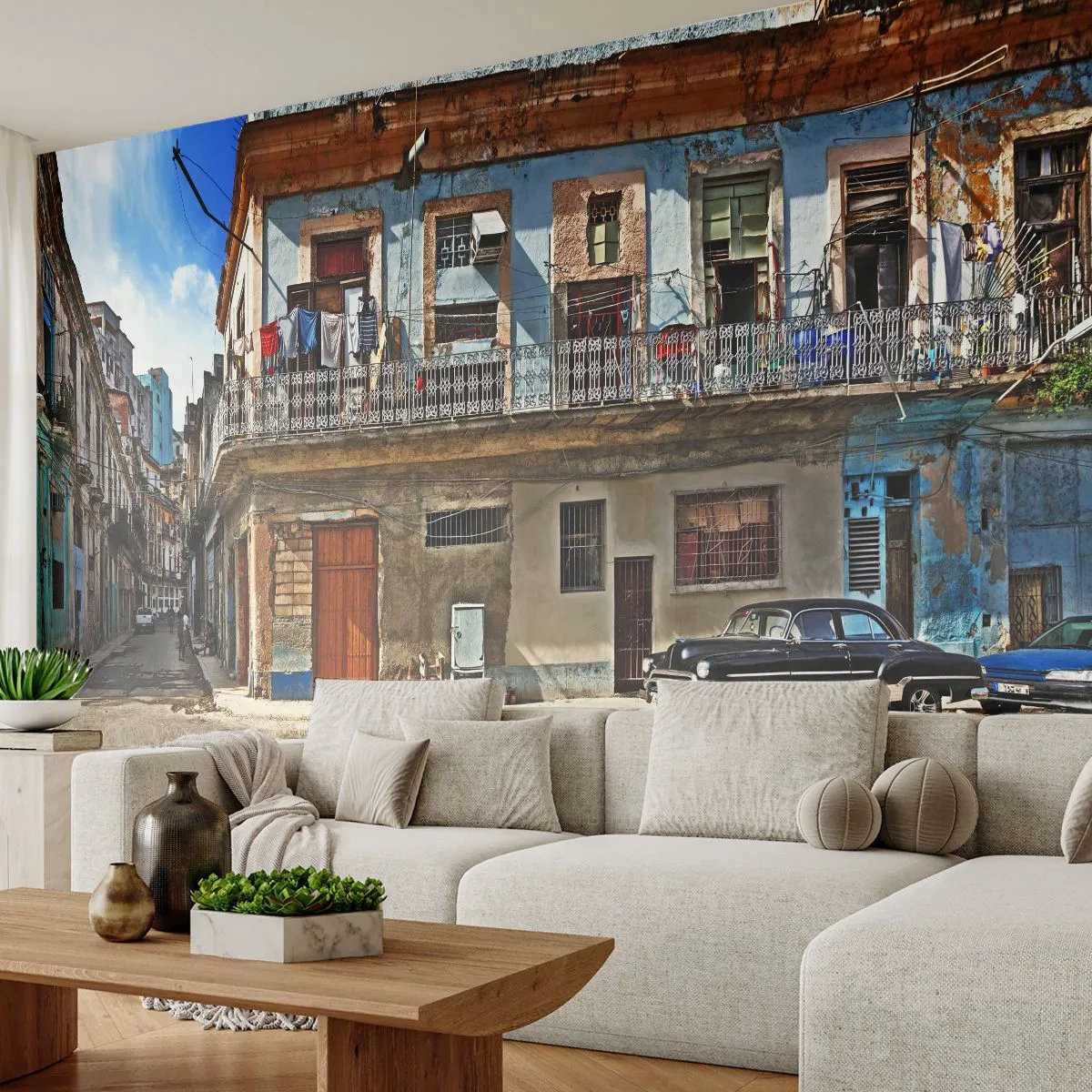Papel de Parede Standard Eco - Vibrações de Havana - Cidade, Havana, Arquitetura - 250x175 cm