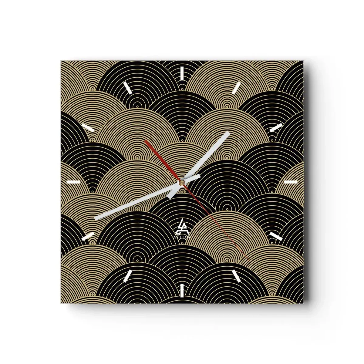 Relógio de parede - Relógio em vidro - Unidade na multiplicidade - 30x30 cm