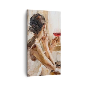 Quadro em tela - O sabor de um bom momento - 45x80 cm