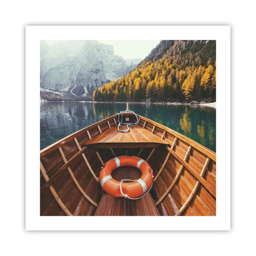 Pôster - Excursão na montanha - 50x50 cm