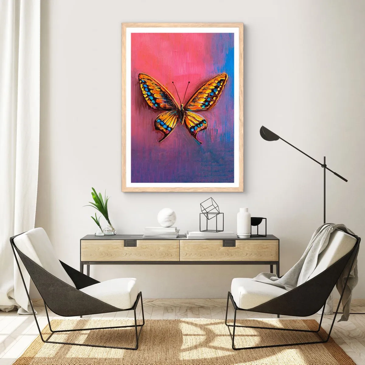 Pôster com moldura de carvalho claro - Uma joia da natureza - 70x100 cm