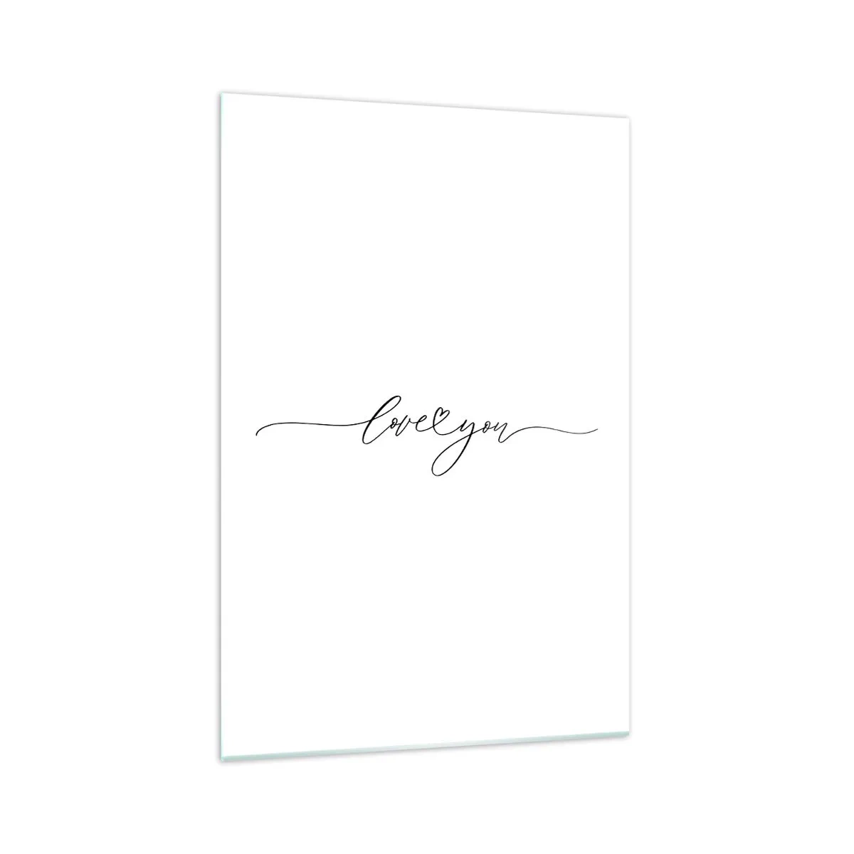 Quadro em vidro - Preto e branco - 70x100 cm