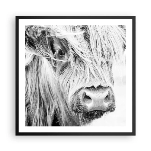 Pôster com moldura preta - Natureza selvagem escocesa - 60x60 cm