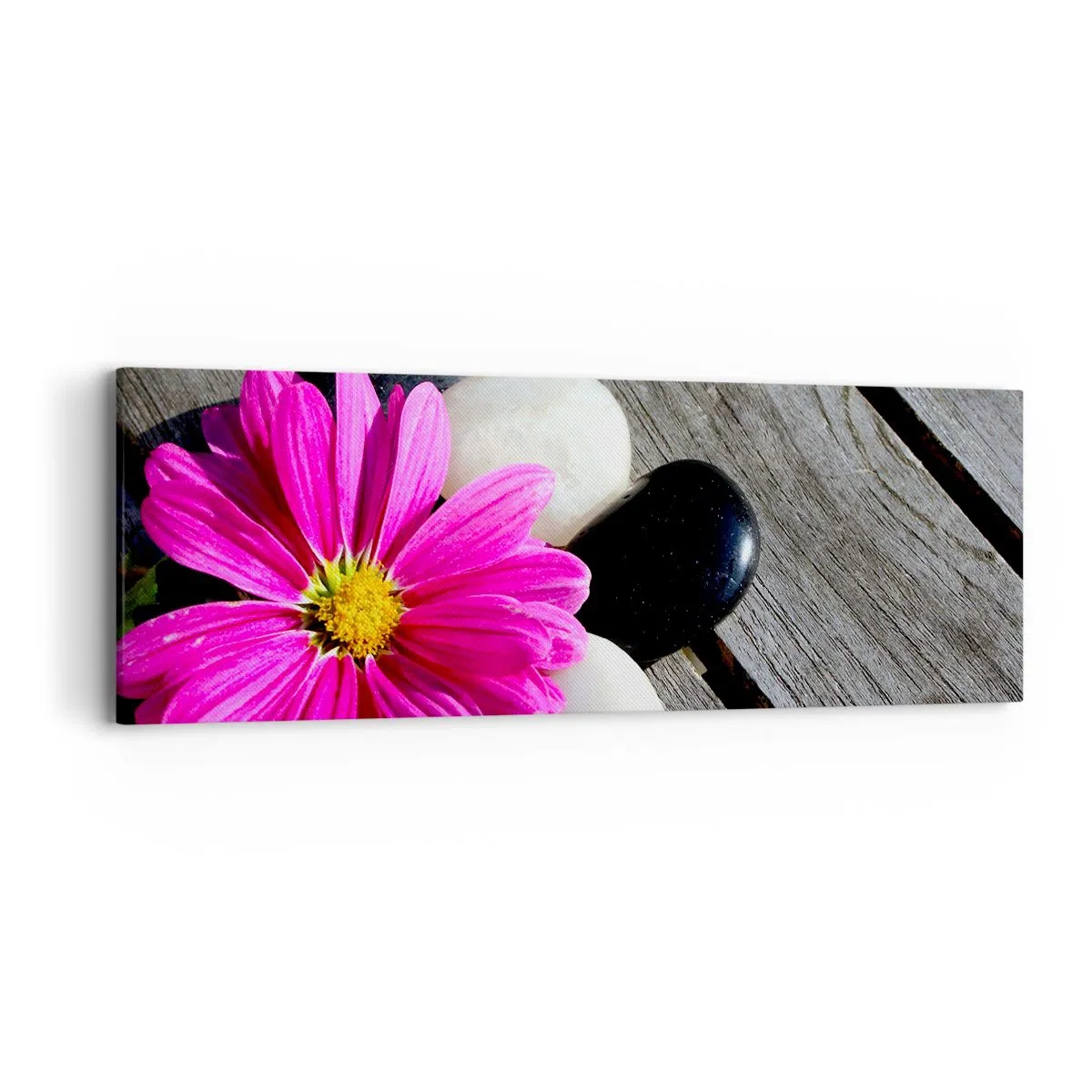 Quadro em tela - Descanso no cais - 90x30 cm