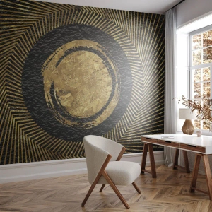Papel de parede personalizado Premium Sand - Composição glamourosa - Art Deco, Moderno, Glamour
