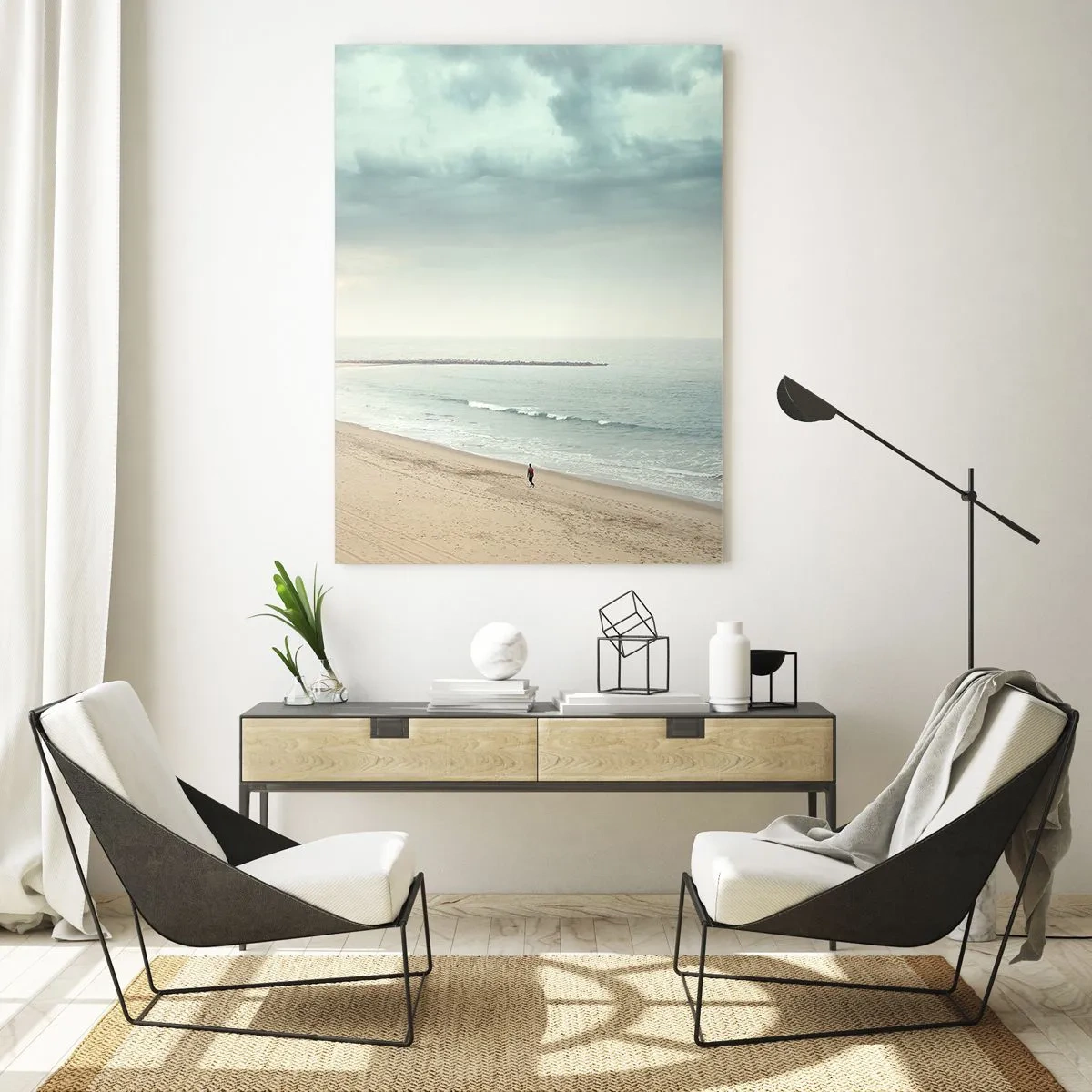 Quadro em vidro - Em busca da paz - 80x120 cm