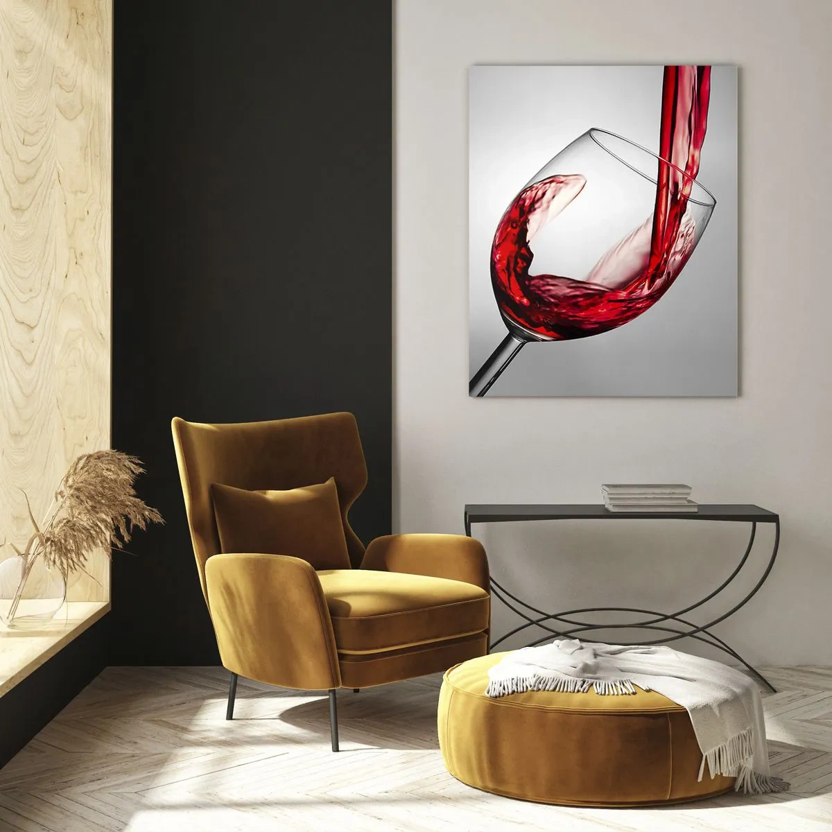 Quadro em vidro - Cor - movimento - som - 50x70 cm
