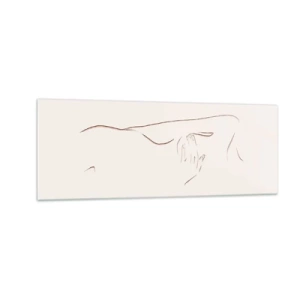 Quadro em vidro - A forma do desejo - 140x50 cm