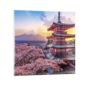 Quadro em vidro - A essência do espírito japonês - 70x70 cm
