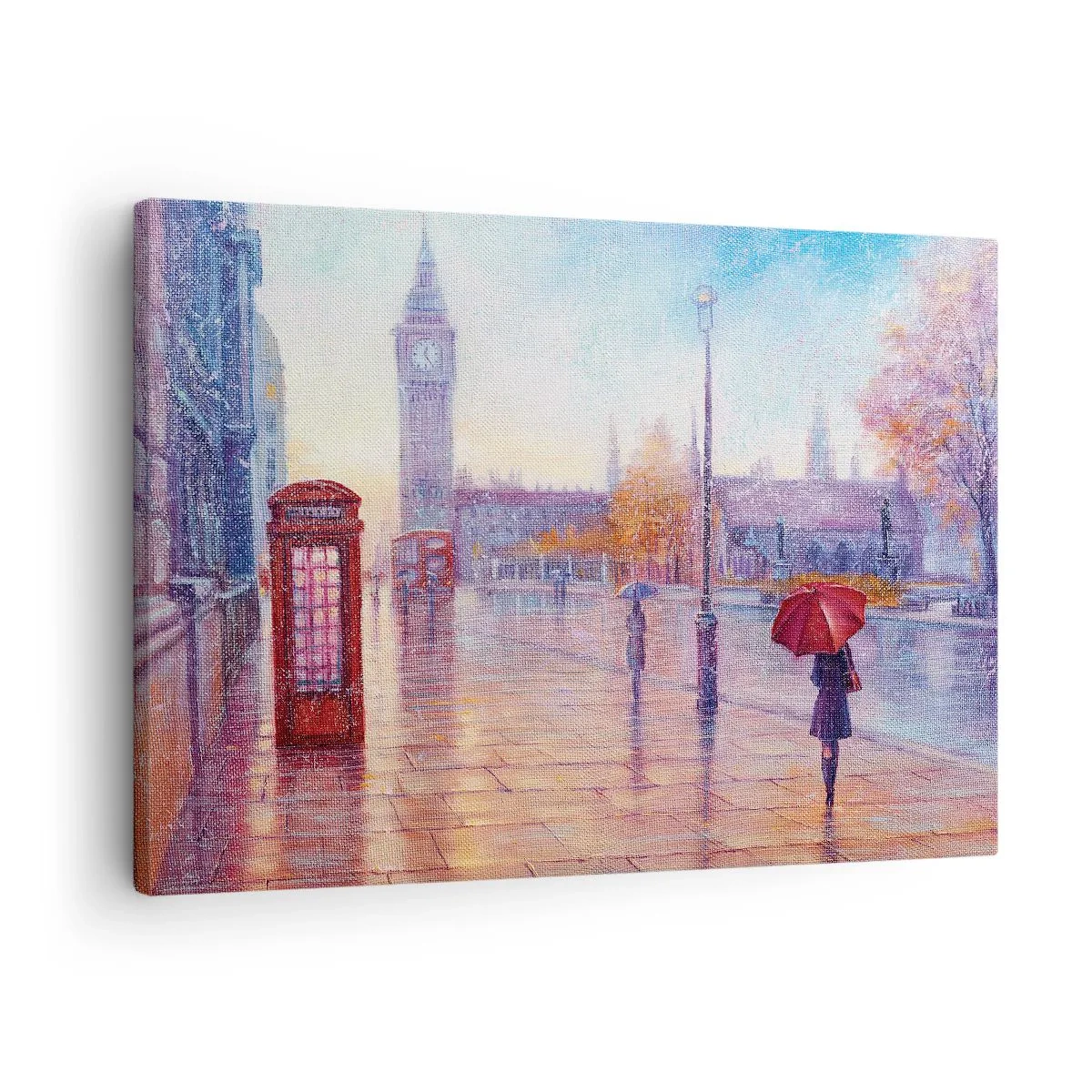 Quadro em tela - Um dia de outono em Londres - 70x50 cm