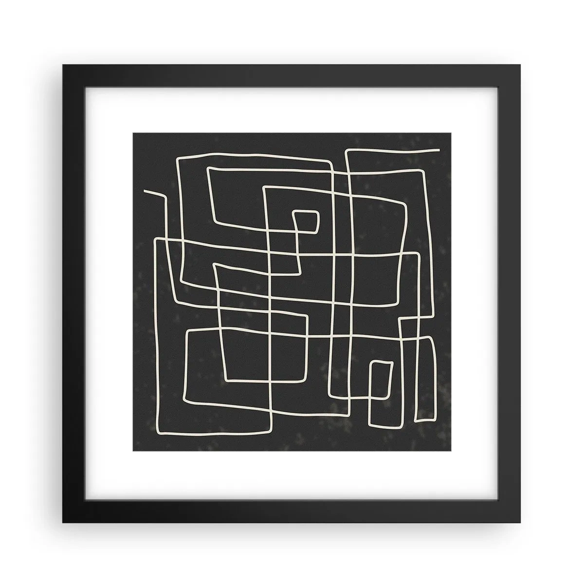 Pôster com moldura preta - Não é tão simples - 30x30 cm