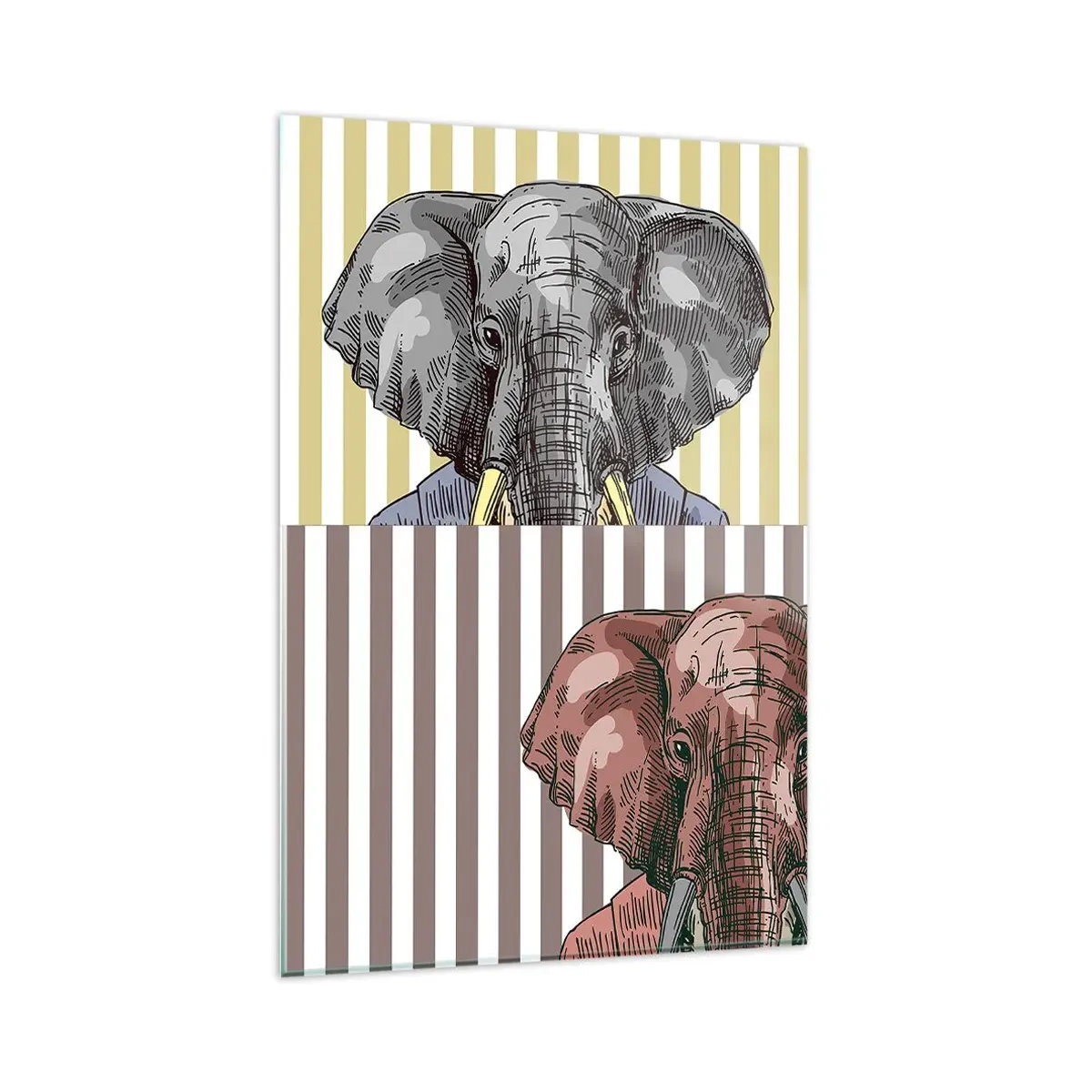 Quadro em vidro - Elegante por natureza - 80x120 cm