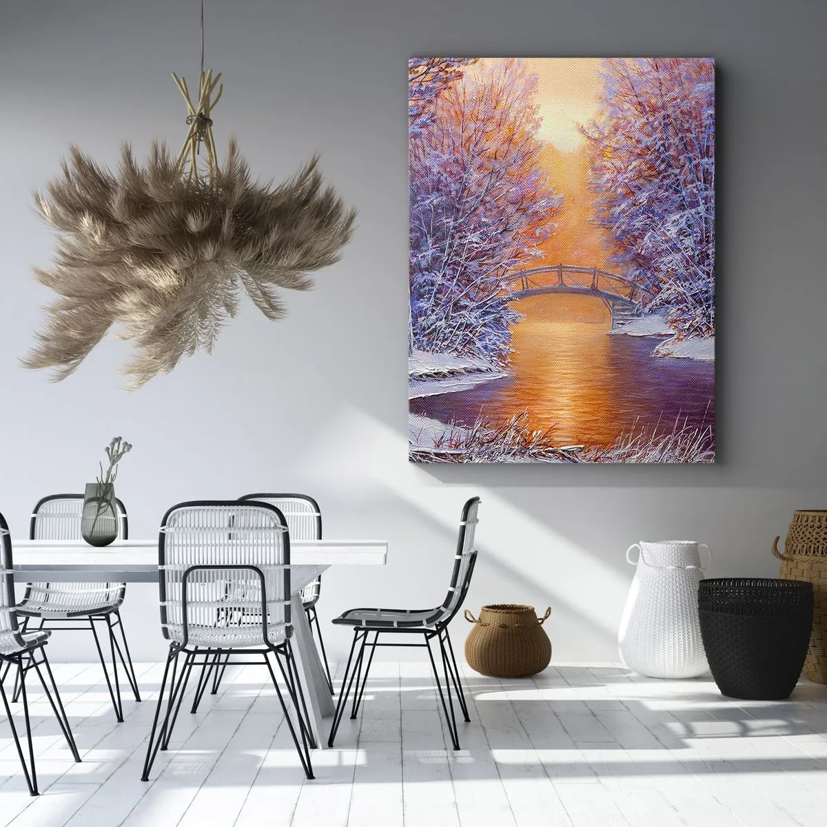 Quadro em tela - Vamos nos encontrar aqui - 50x70 cm