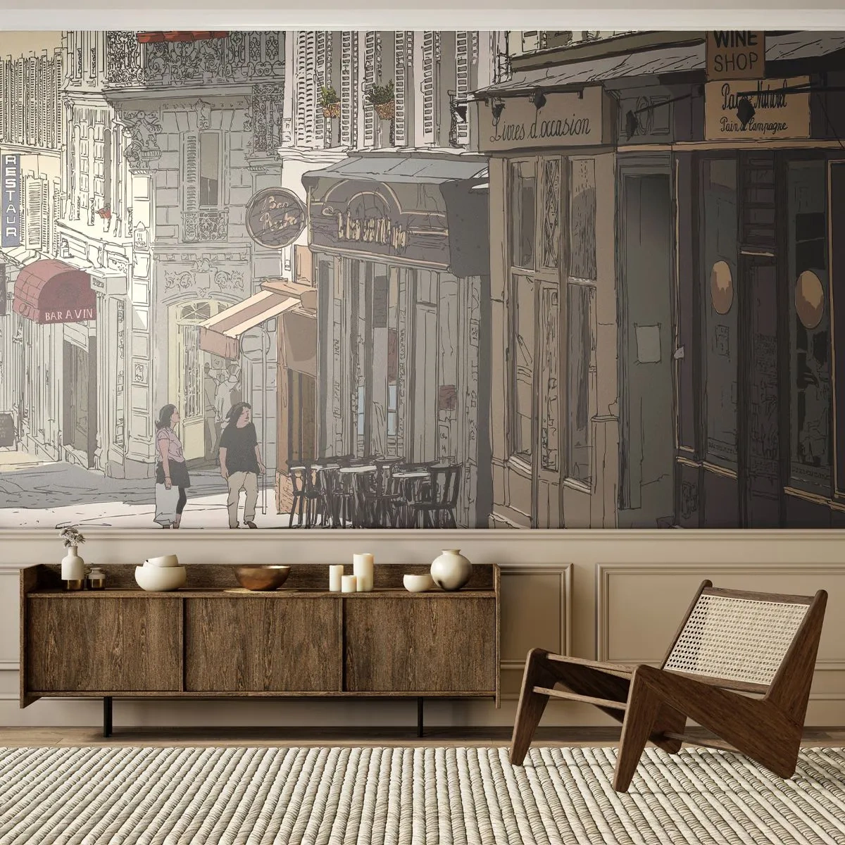 Papel de Parede Premium Sand - Alegrias urbanas - Arquitetura, Cidade, Paris - 200x140 cm