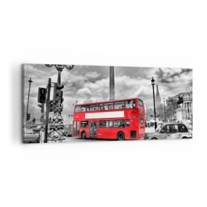Quadro em tela - A verdadeira corrente sanguínea da cidade - 100x40 cm
