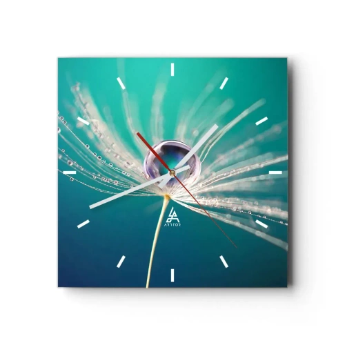 Relógio de parede - Relógio em vidro - Momento místico - 40x40 cm