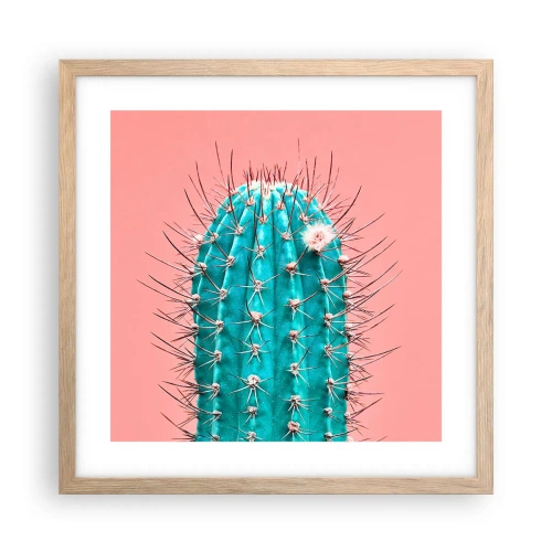 Pôster com moldura de carvalho claro - Apenas olhe - 40x40 cm