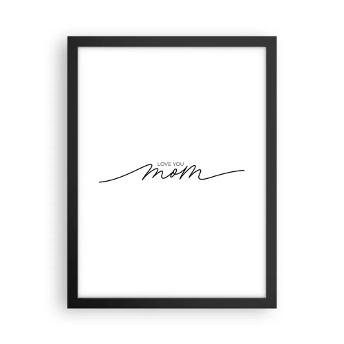 Pôster com moldura preta - Uma grande emoção - 30x40 cm