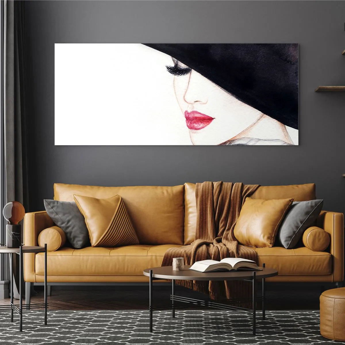 Quadro em vidro - Elegância e sensualidade - 100x40 cm