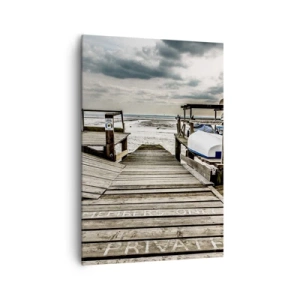 Quadro em tela - Praia da meia-noite - 70x100 cm