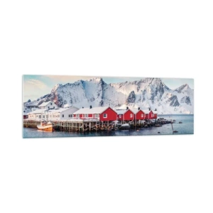 Quadro em vidro - Refpugio do Norte - 160x50 cm