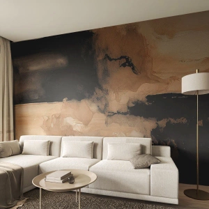 Papel de Parede Premium Canvas - Abstração intrigante - Abstração, Fumaça, Minimalista - 450x315 cm