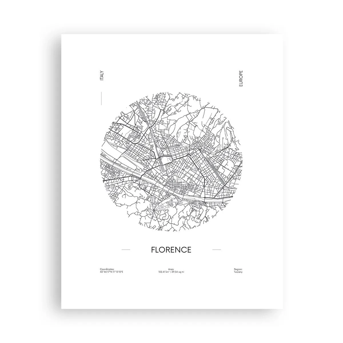Pôster - A anatomia de Florença - 40x50 cm