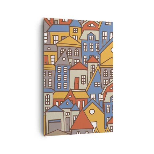 Quadro em tela - Atrás da casa - 80x120 cm