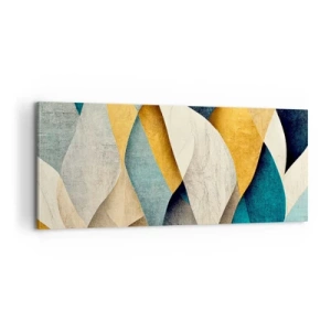 Quadro em tela - Ritmo e onda - 100x40 cm