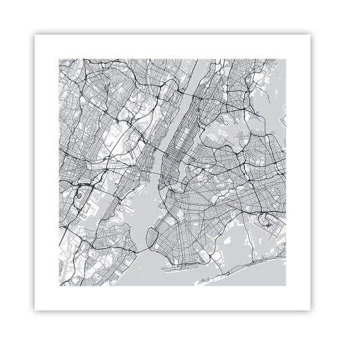 Pôster - Anatomia de uma metrópole - 40x40 cm