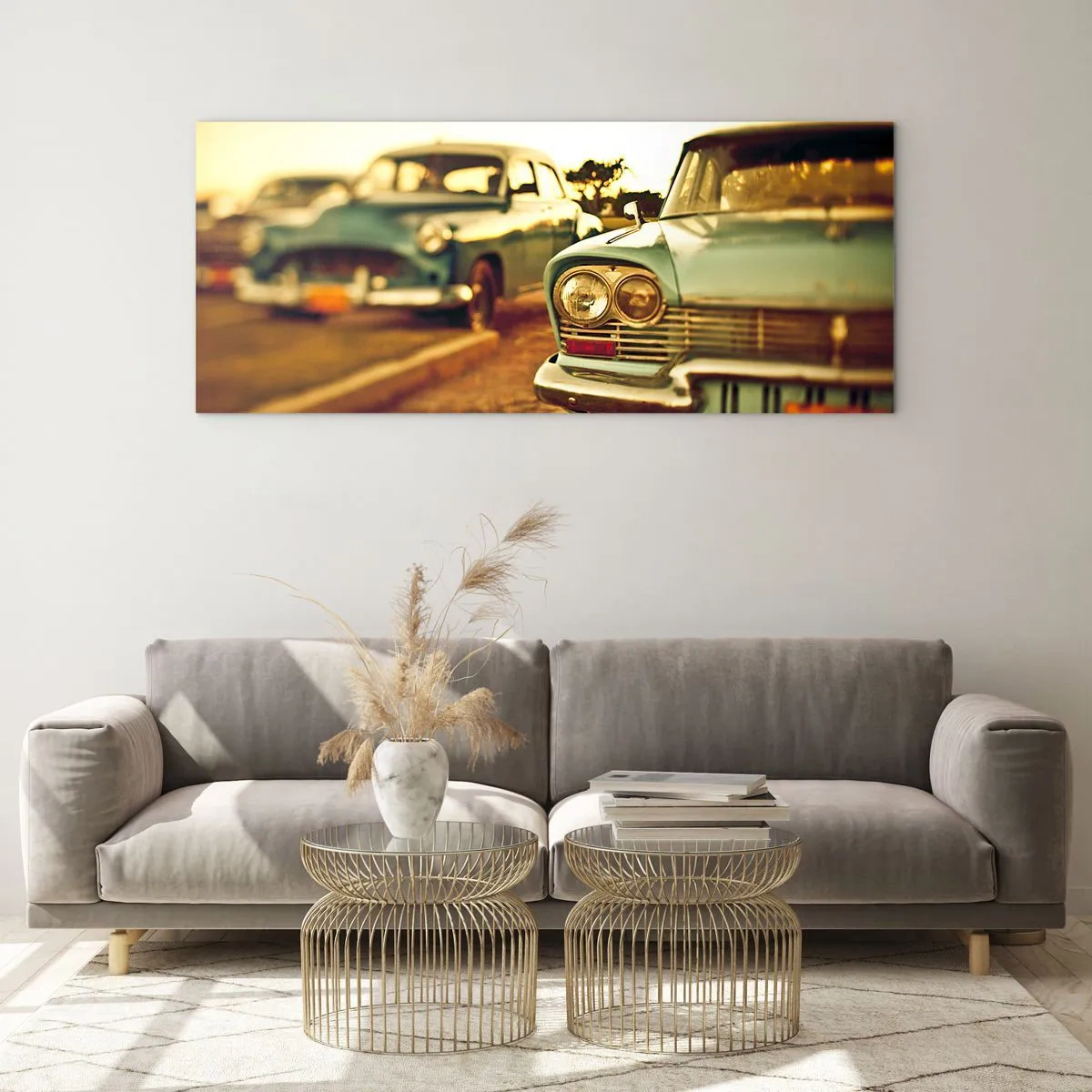 Quadro em vidro - Vamos esperar para ver - 100x40 cm