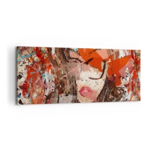 Quadro em tela - Ninguém realmente me conhece  - 100x40 cm