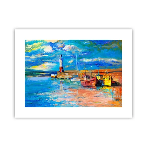 Pôster - Tarde na baía do arco-íris - 40x30 cm