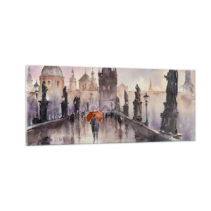 Quadro em vidro - Pessoas não mudam - 100x40 cm