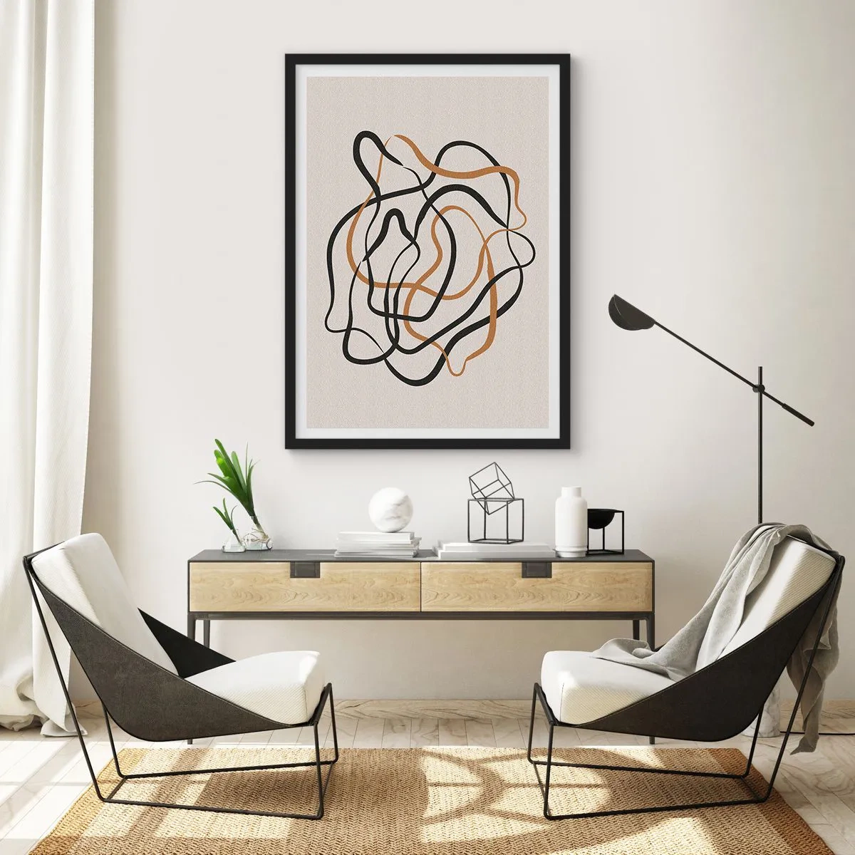 Pôster com moldura preta - Tudo deu errado - 61x91 cm
