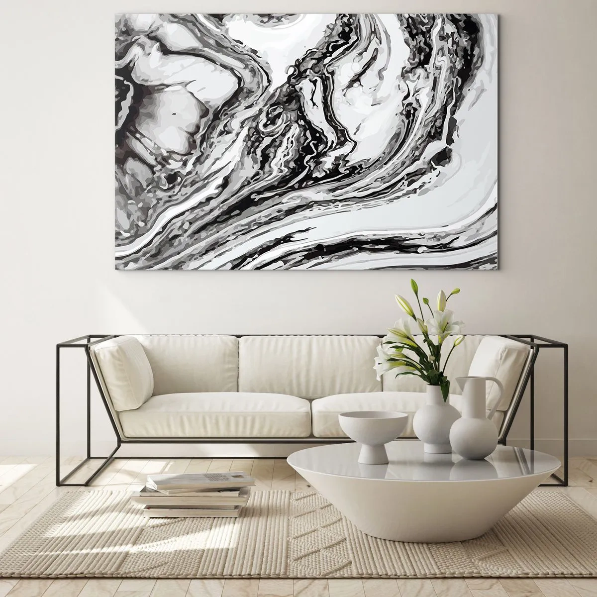 Quadro em vidro - No princípio, era o caos - 120x80 cm