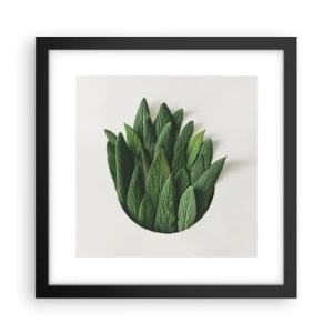 Pôster com moldura preta - Curiosidade indomável - 30x30 cm