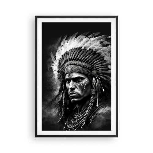 Pôster com moldura preta - Um líder e um guerreiro - 61x91 cm