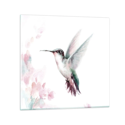 Quadro em vidro - Preso em agitação - 60x60 cm