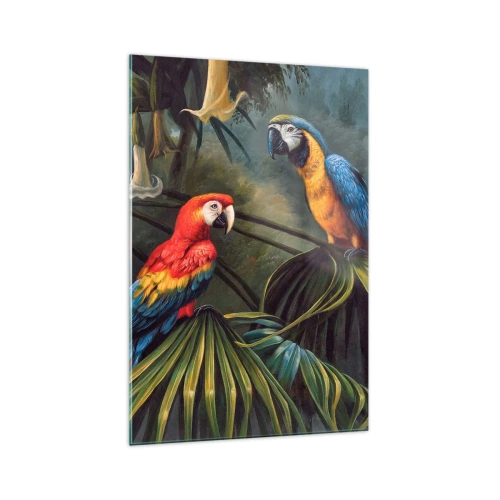 Quadro em vidro - Romantismo nos trópicos - 70x100 cm