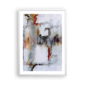 Pôster em moldura branca - Com um palito na água - 50x70 cm