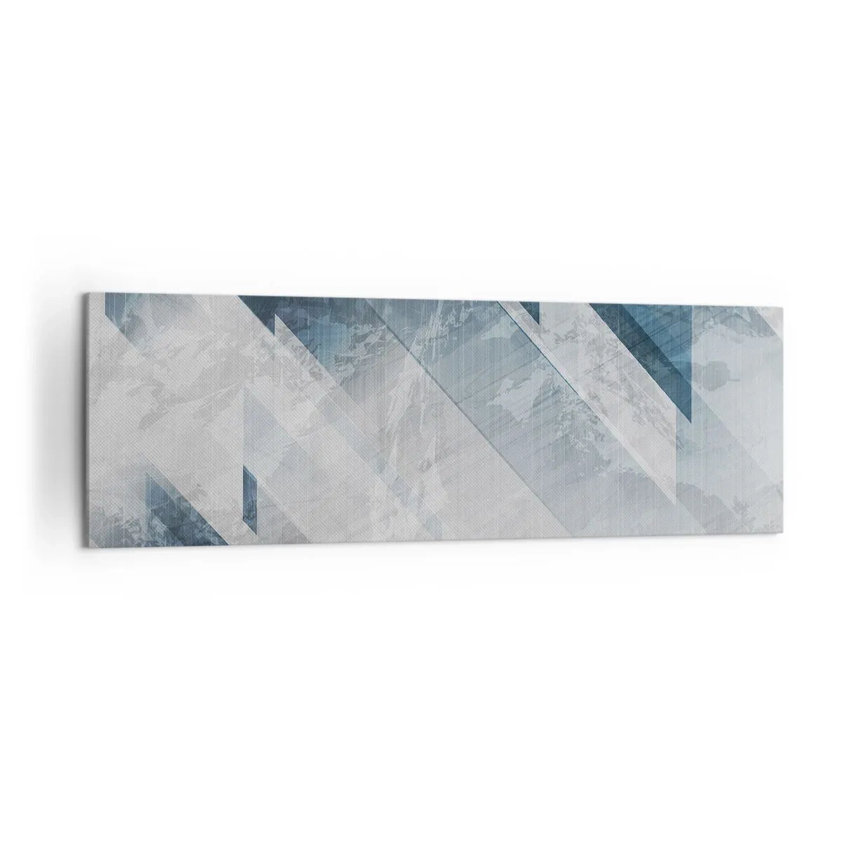 Quadro em tela - Arte espacial – movimento cinzento - 160x50 cm