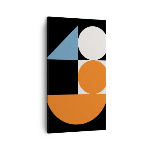 Quadro em tela - Disposição das figuras - 45x80 cm