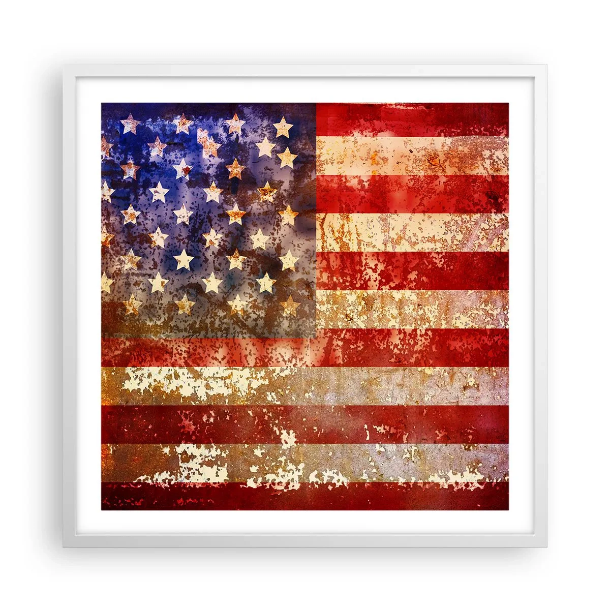 Pôster em moldura branca - A glória não será esquecida - 60x60 cm