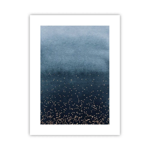 Pôster - Composição – fases azuis - 30x40 cm