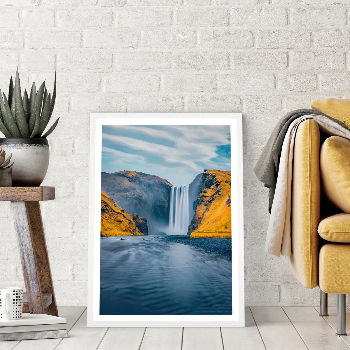 Pôster em moldura branca - Eterno permanecer, eterno movimento - 30x40 cm