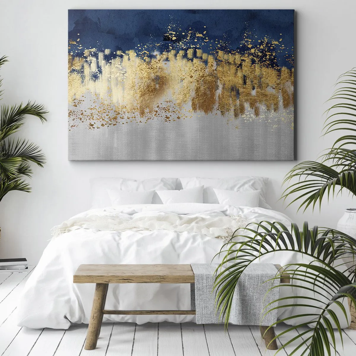 Quadro em tela - Uma composição moderna com brilho - 100x70 cm
