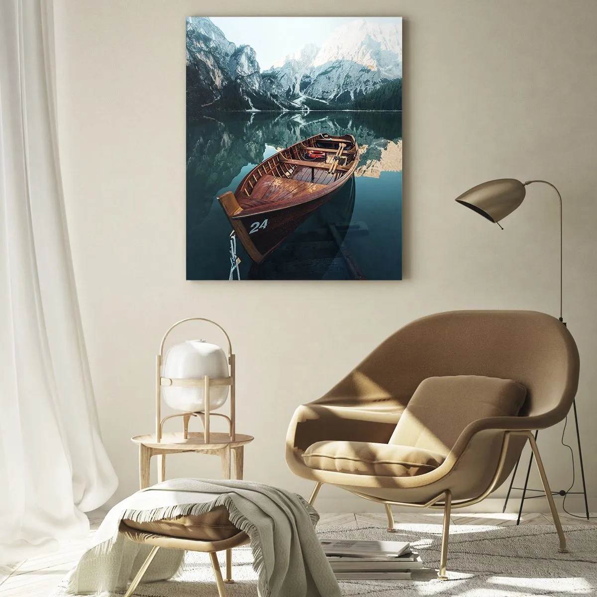 Quadro em vidro - Como em vidro pintado - 50x70 cm